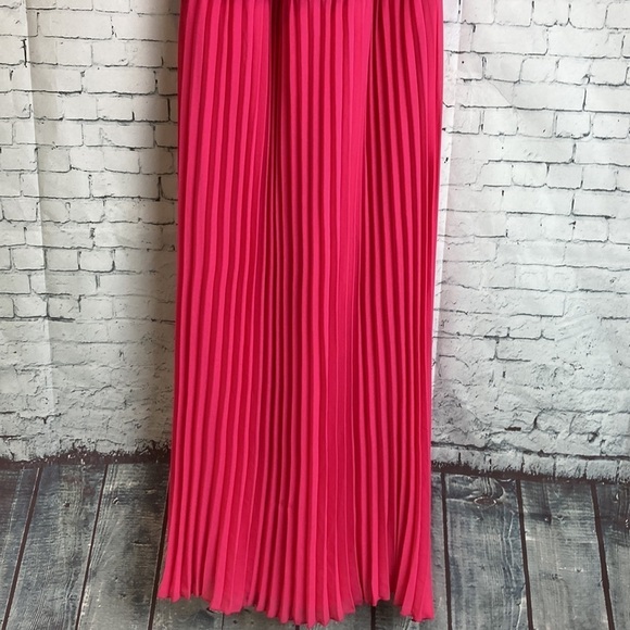 Sam Edelman NWT Women's Sleeveless Pleated Chiffon Maxi Dress S Workwear Office - Picture 10 of 15
